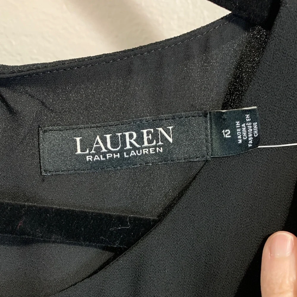 Ralph Lauren Black Label Sleeveless Black Midi Dress - Picture 3 of 5